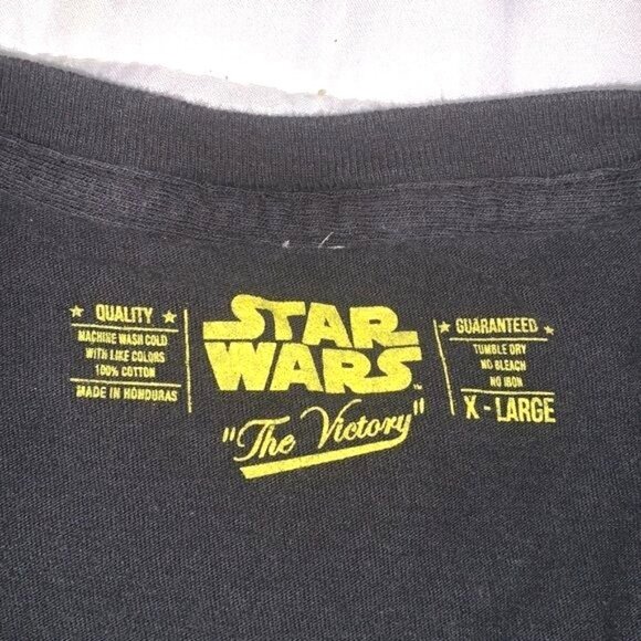 Star Wars Fresno Grizzlies Darth Vader Graphic T-Shirt Black Cotton XL - Picture 2 of 7